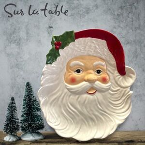 Sur la Table Festive Santa Claus Earthenware Platter